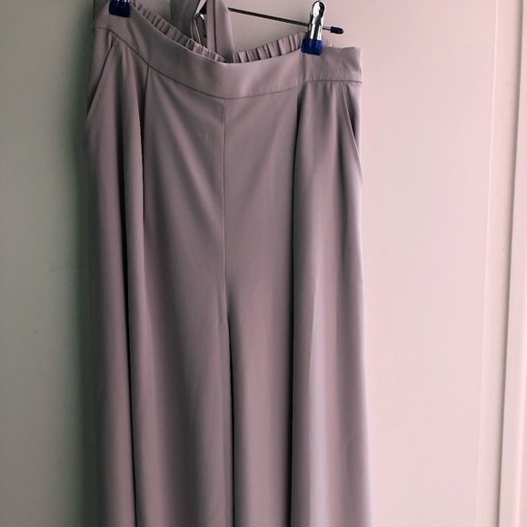Wide Leg Trousers Grey Gray Pants in sz 8 - Picture 1 of 1
